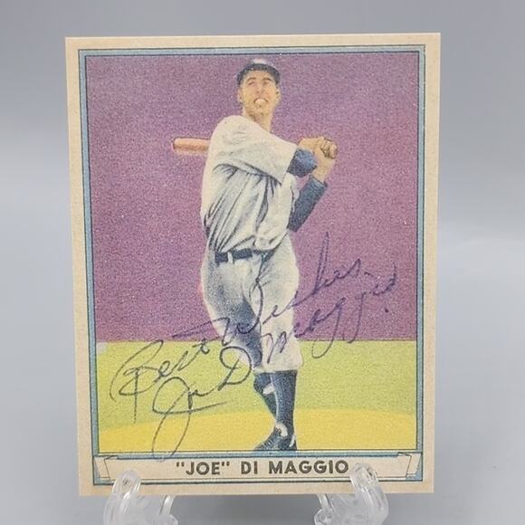 1941 Play Ball Joe DiMaggio Baseball Card Reproduction - Picture 1 of 8